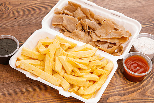 Chips, Cheese & Donner Meat 