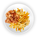 Chips, Cheese & Spicy Chicken  Regular 