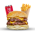 Double Cheese Burger Meal 