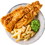 Fish & Chips 2pcs Battered 