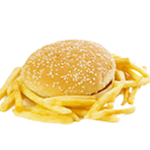 Kids Cheese Burger & Chips 