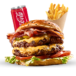 Bonanza Cheese Burger Meal 